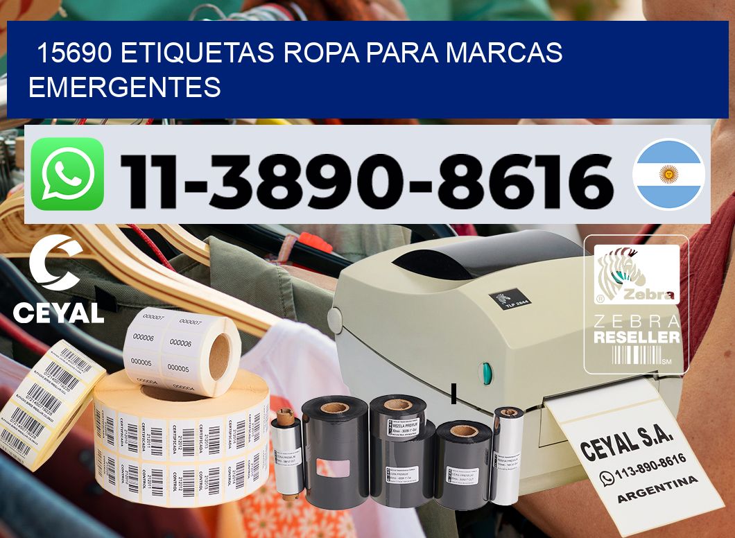 15690 Etiquetas ropa para marcas emergentes