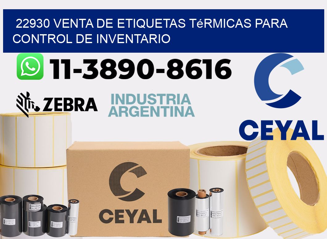 22930 venta de etiquetas térmicas para control de inventario