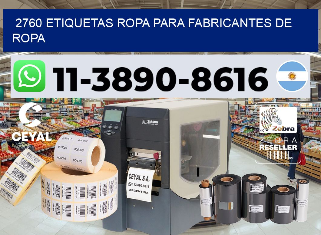 2760 Etiquetas ropa para fabricantes de ropa