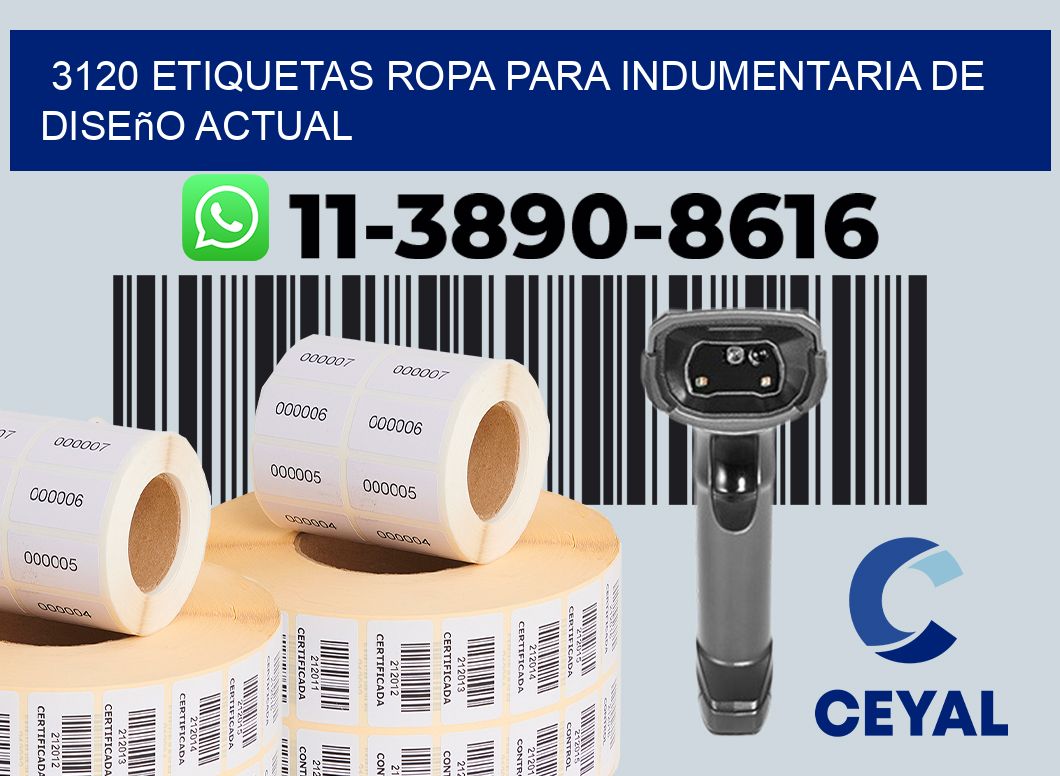 3120 Etiquetas ropa para indumentaria de diseño actual