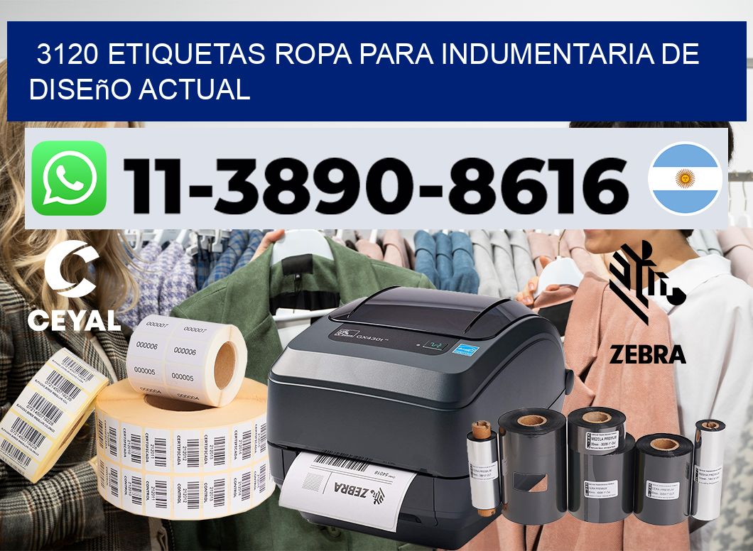 3120 Etiquetas ropa para indumentaria de diseño actual