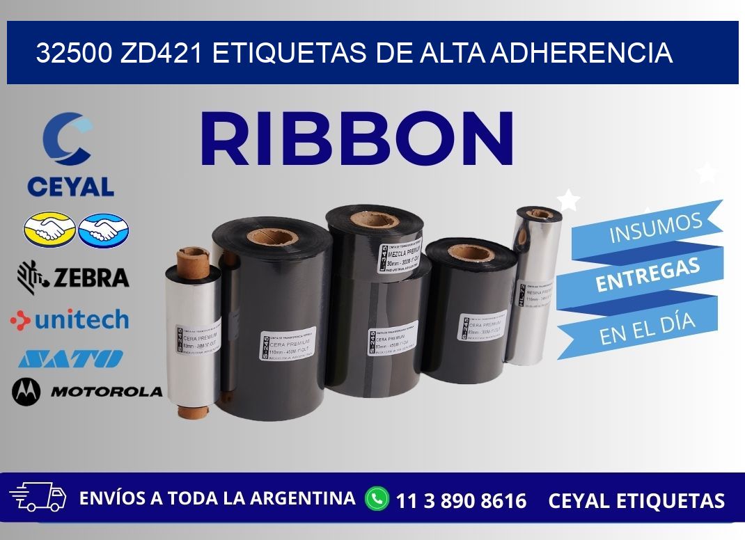 32500 zd421 etiquetas de alta adherencia