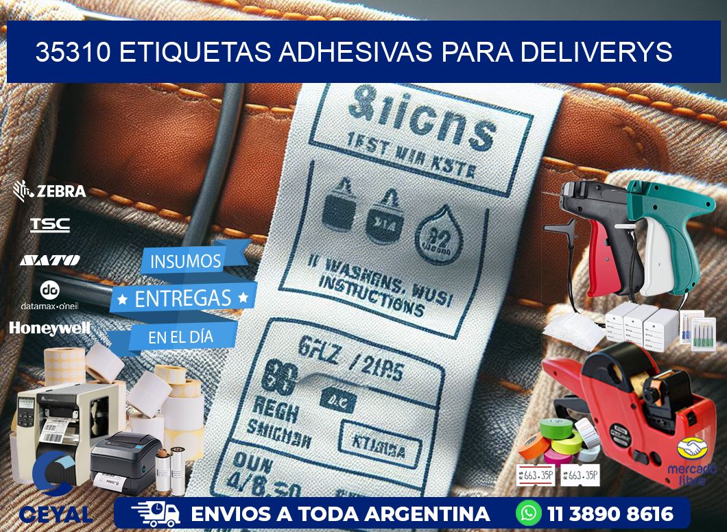 35310 etiquetas adhesivas para deliverys