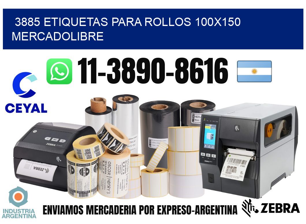 3885 etiquetas para rollos 100x150 mercadolibre