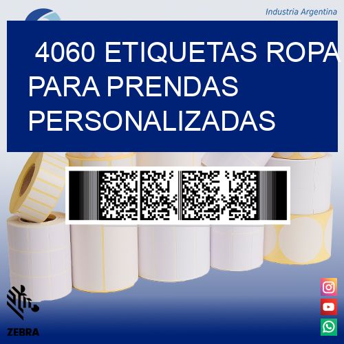 4060 Etiquetas ropa para prendas personalizadas