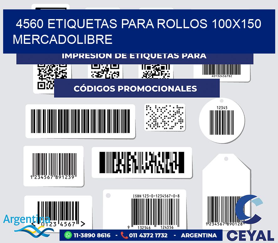 4560 etiquetas para rollos 100x150 mercadolibre