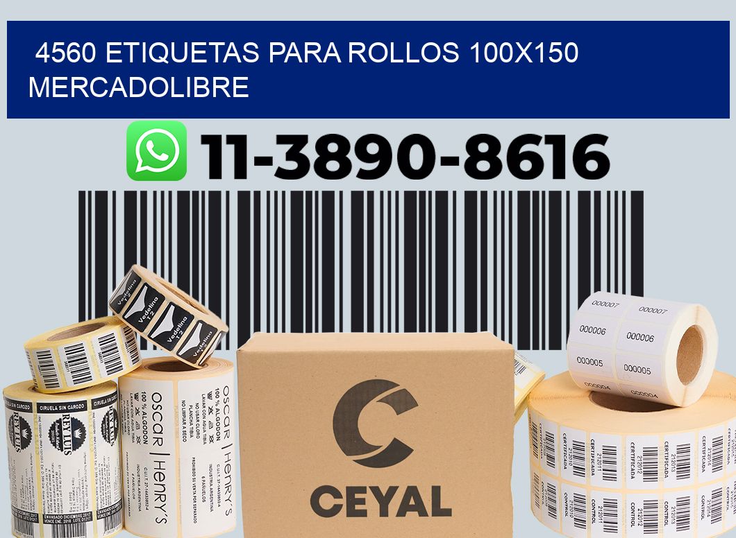 4560 etiquetas para rollos 100x150 mercadolibre
