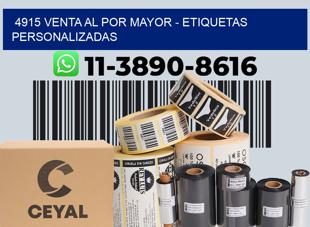 4915 Venta al Por Mayor - Etiquetas Personalizadas
