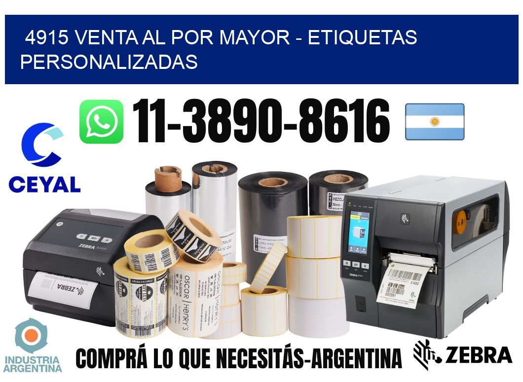 4915 Venta al Por Mayor - Etiquetas Personalizadas