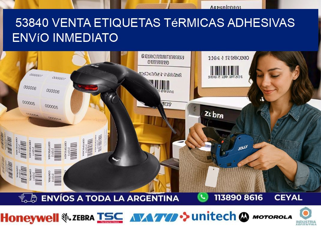 53840 venta etiquetas térmicas adhesivas envío inmediato