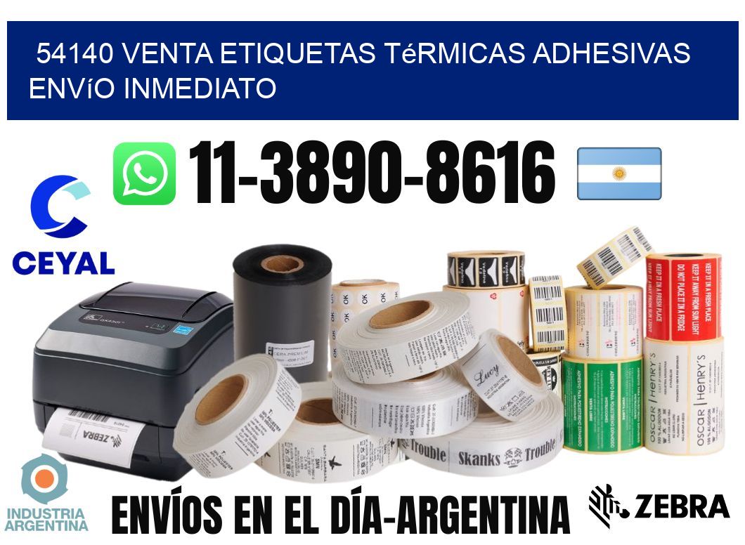 54140 venta etiquetas térmicas adhesivas envío inmediato