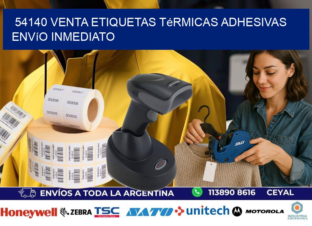 54140 venta etiquetas térmicas adhesivas envío inmediato