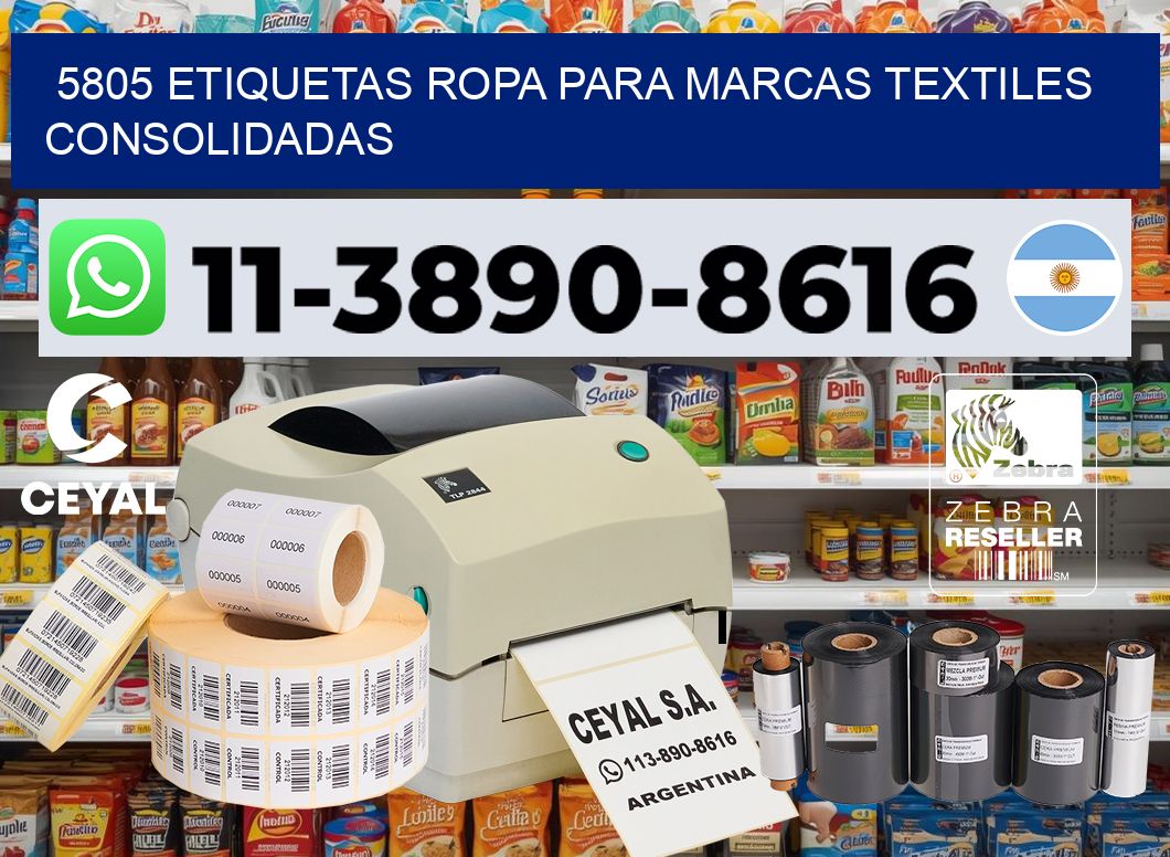 5805 Etiquetas ropa para marcas textiles consolidadas