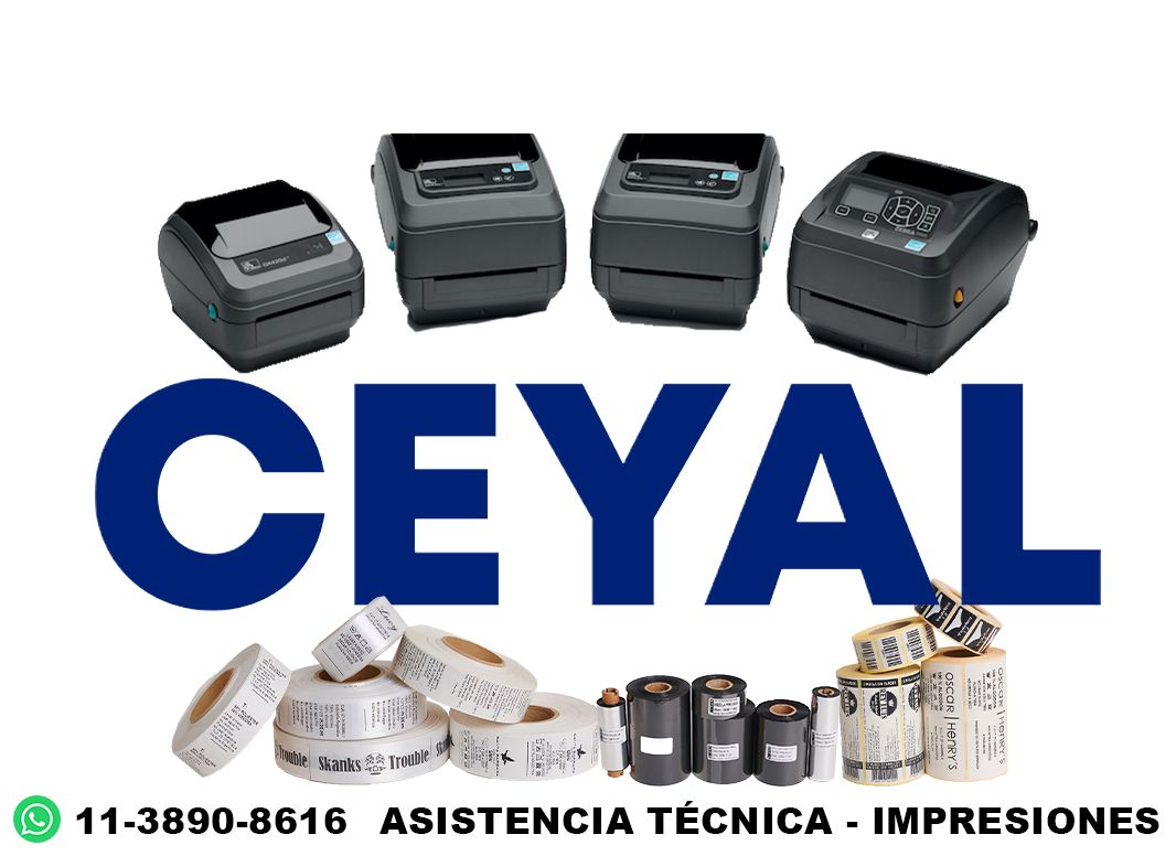 60585 etiquetas con ribbon mixto