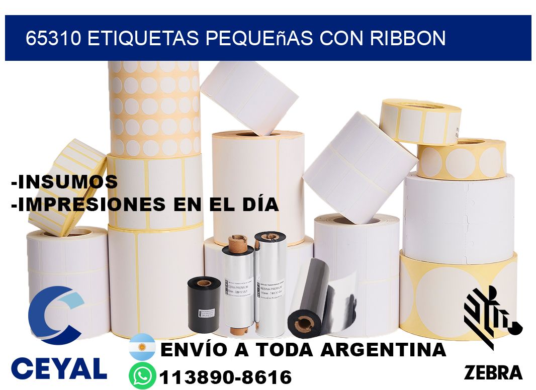 65310 etiquetas pequeñas con ribbon