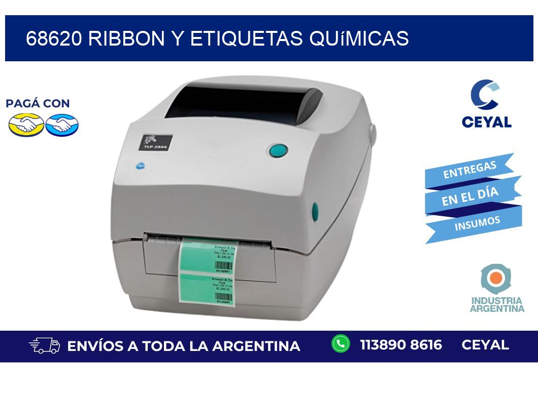 68620 ribbon y etiquetas químicas