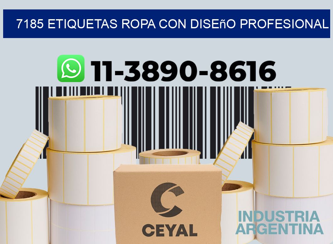 7185 Etiquetas ropa con diseño profesional