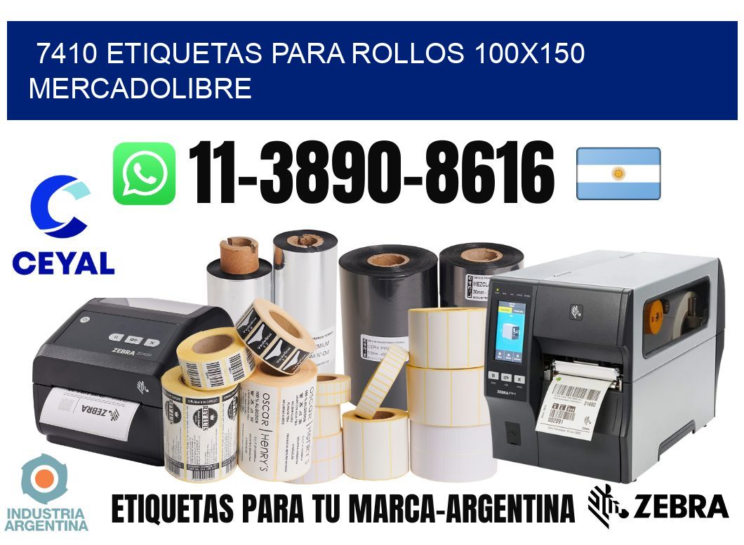 7410 etiquetas para rollos 100×150 mercadolibre