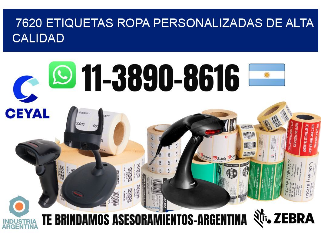 7620 Etiquetas ropa personalizadas de alta calidad
