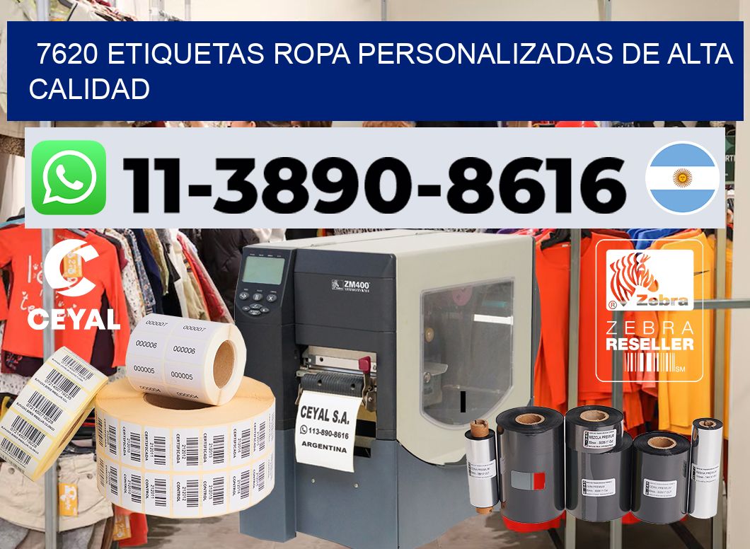 7620 Etiquetas ropa personalizadas de alta calidad