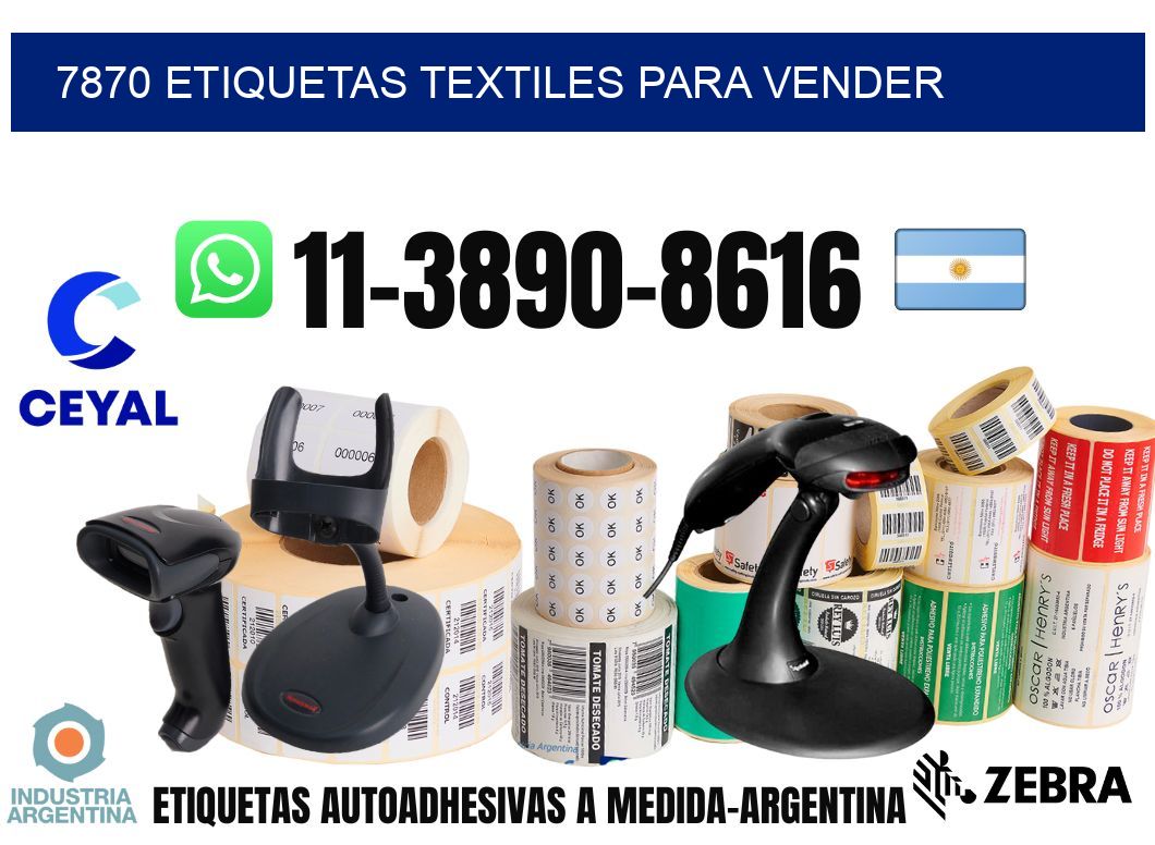 7870 Etiquetas textiles para vender