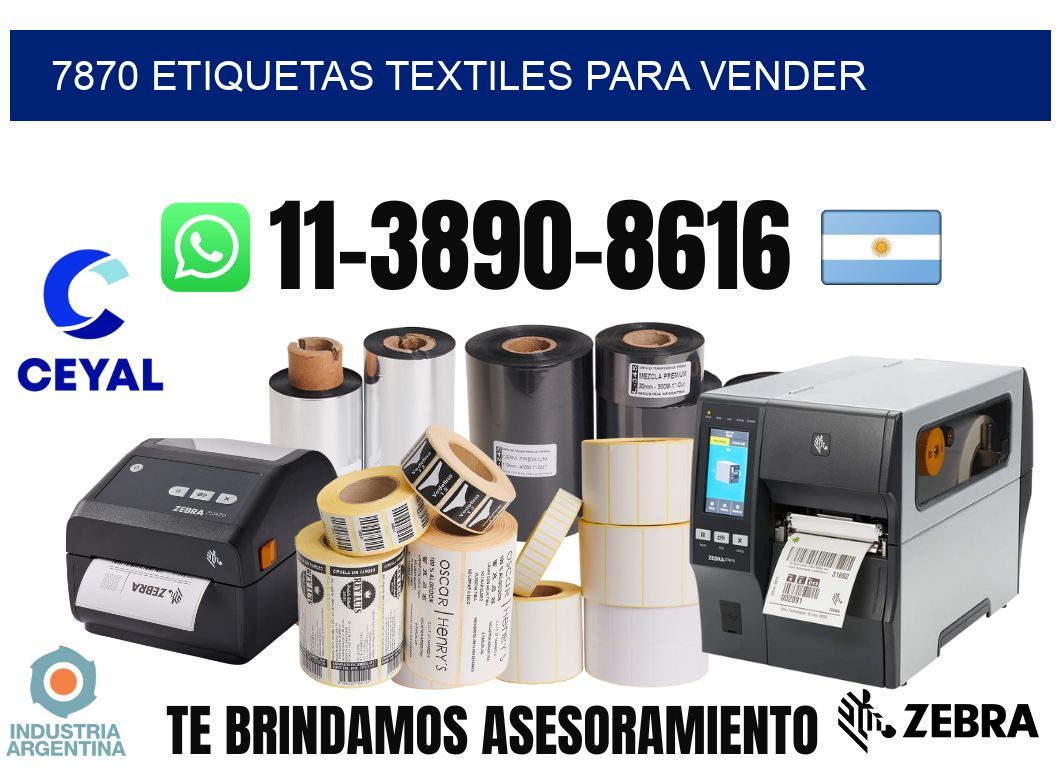 7870 Etiquetas textiles para vender