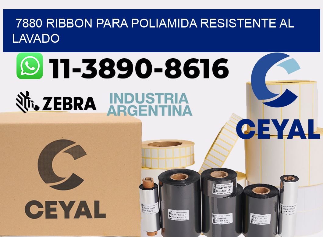 7880 ribbon para poliamida resistente al lavado
