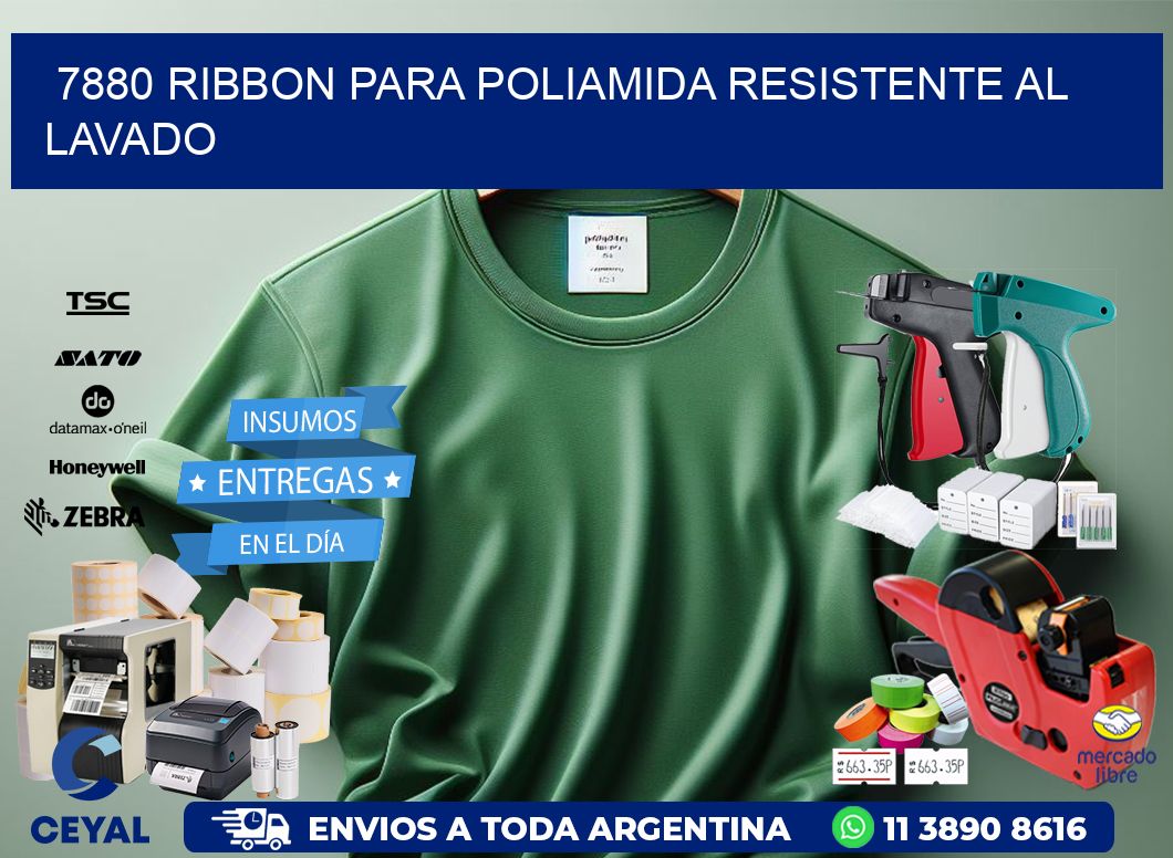 7880 ribbon para poliamida resistente al lavado