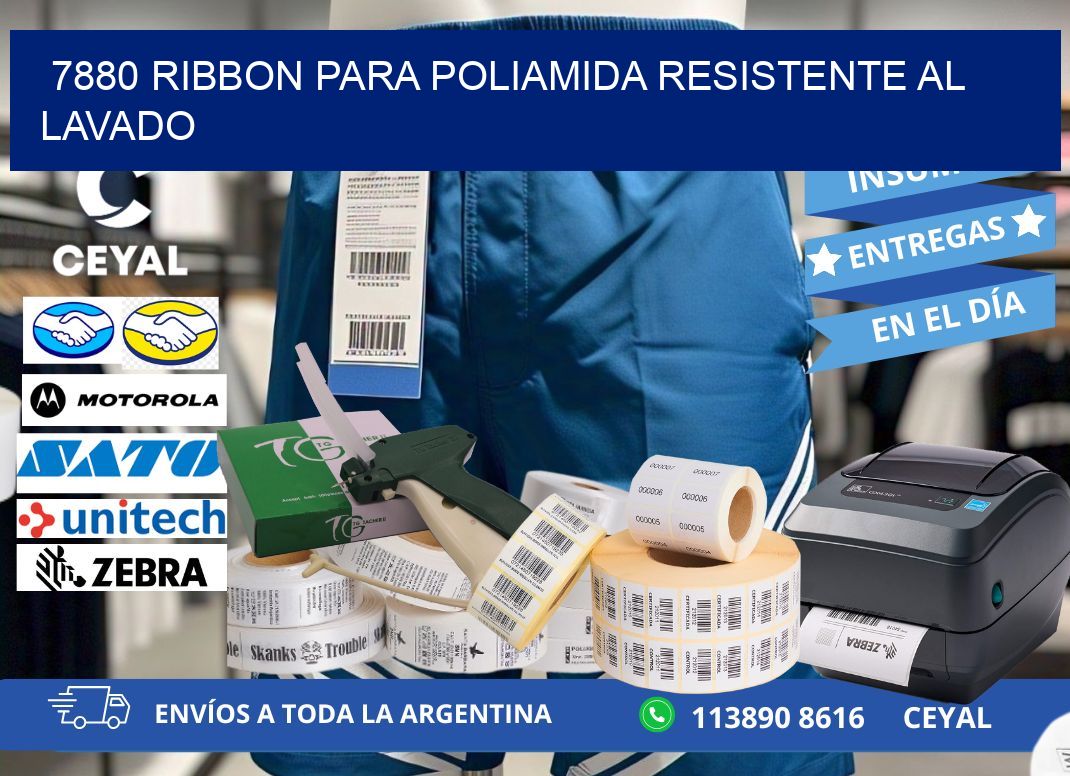 7880 ribbon para poliamida resistente al lavado