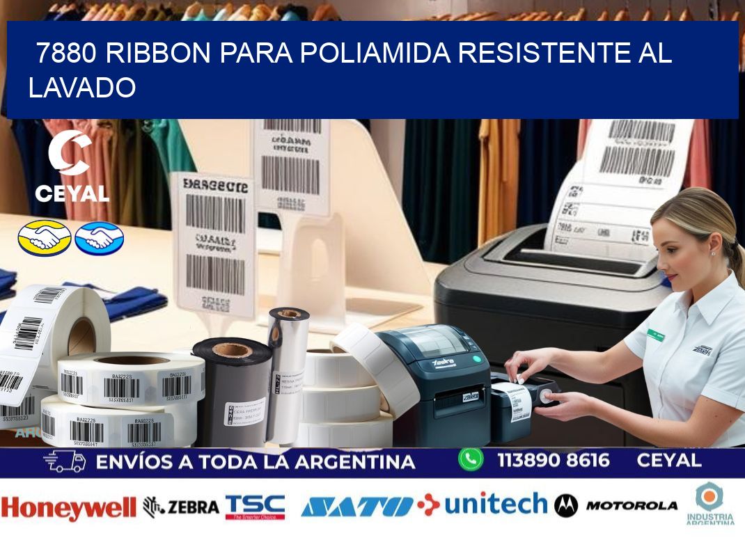 7880 ribbon para poliamida resistente al lavado