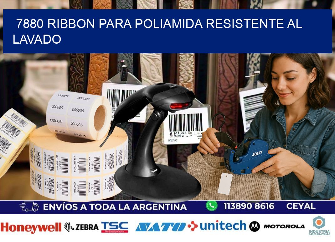 7880 ribbon para poliamida resistente al lavado
