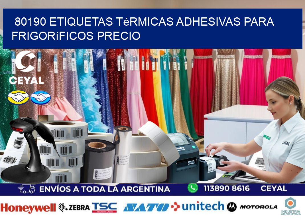 80190 etiquetas térmicas adhesivas para frigoríficos precio