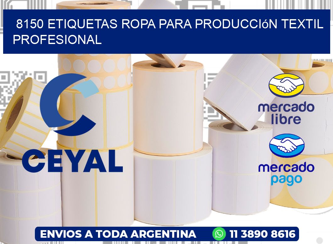 8150 Etiquetas ropa para producción textil profesional