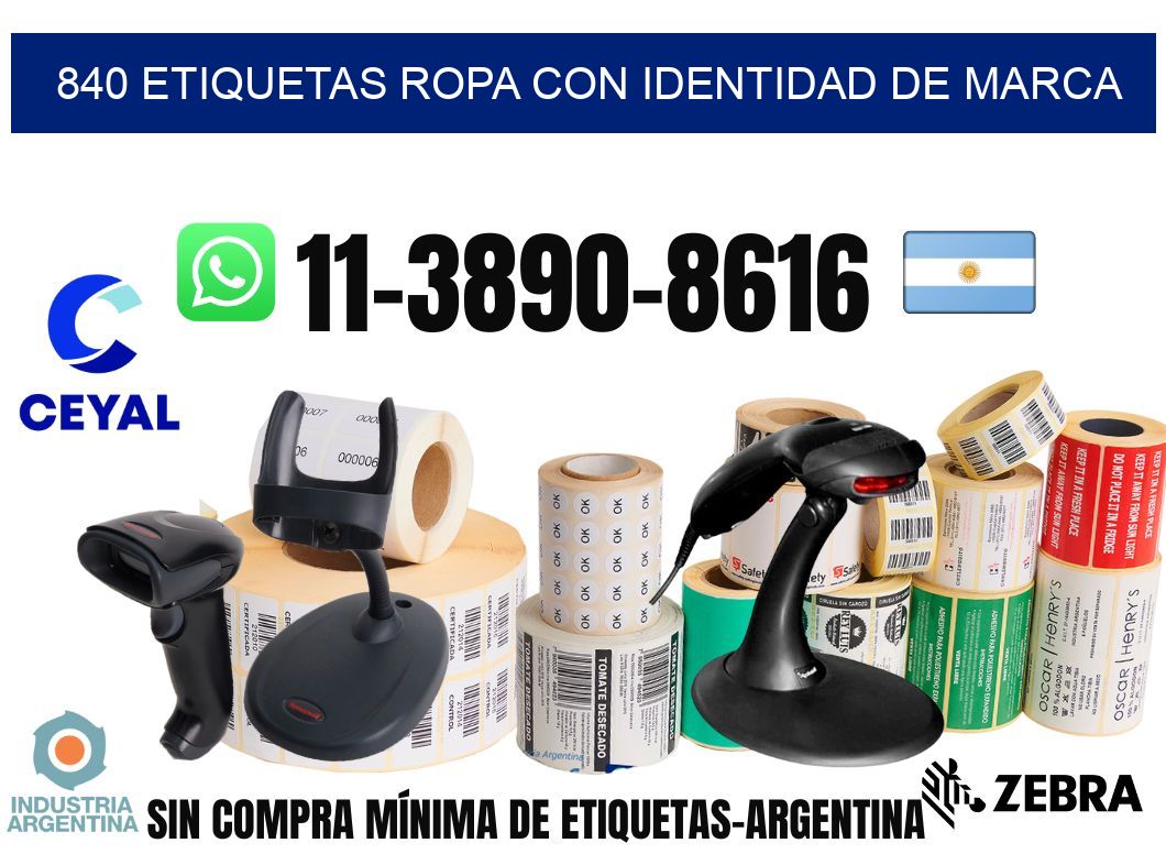 840 Etiquetas ropa con identidad de marca