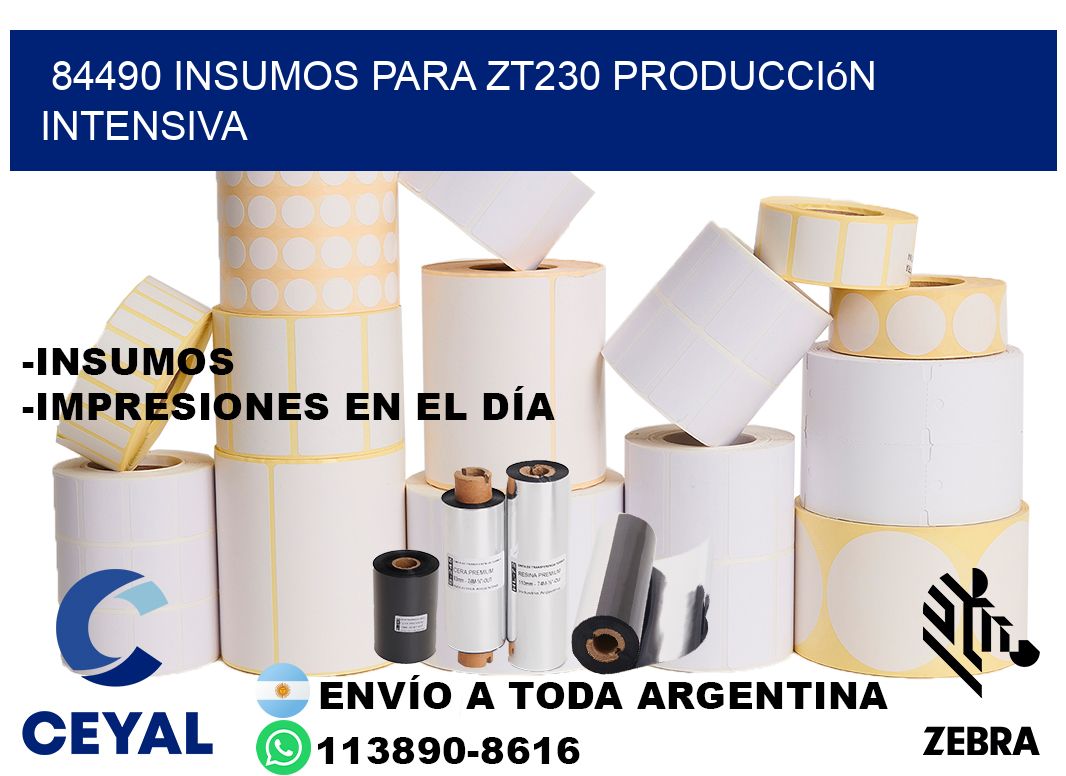 84490 insumos para zt230 producción intensiva