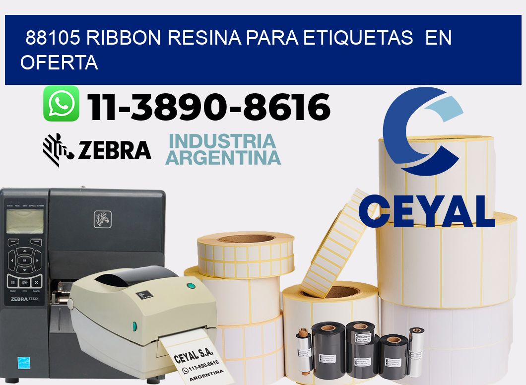 88105 ribbon resina para etiquetas en oferta