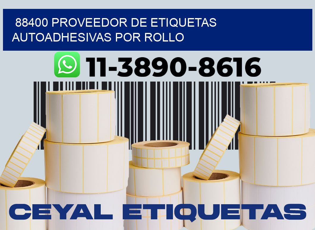 88400 proveedor de etiquetas autoadhesivas por rollo