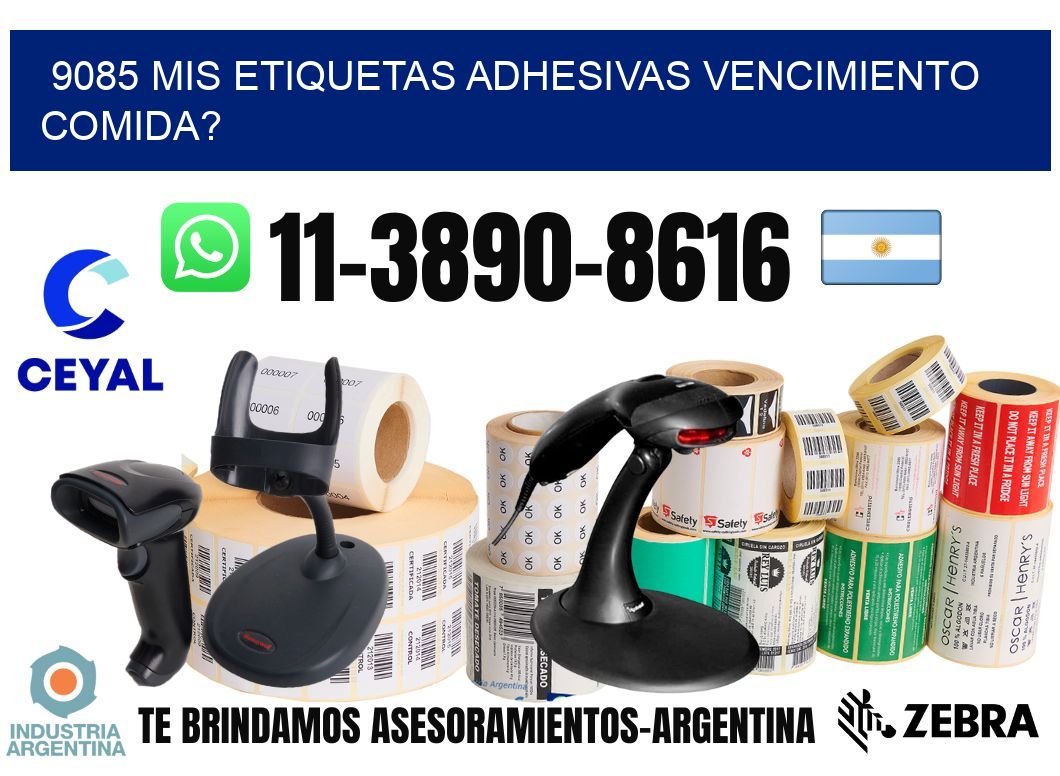 9085 mis etiquetas adhesivas vencimiento comida?