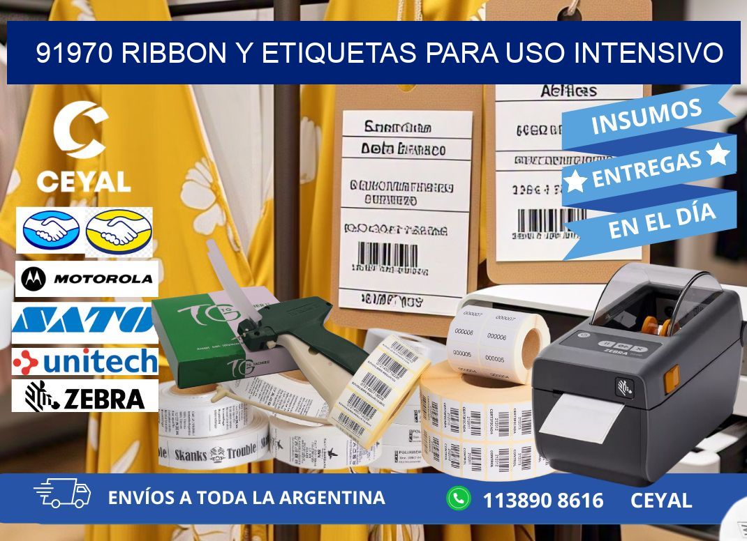 91970 ribbon y etiquetas para uso intensivo