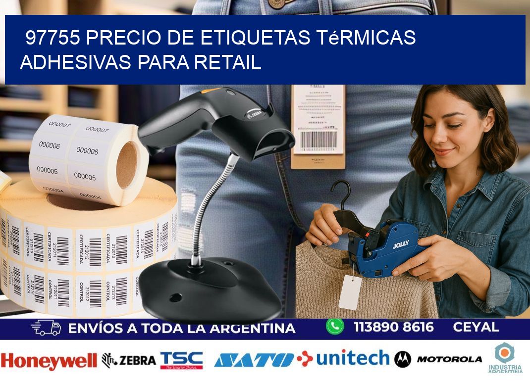 97755 precio de etiquetas térmicas adhesivas para retail