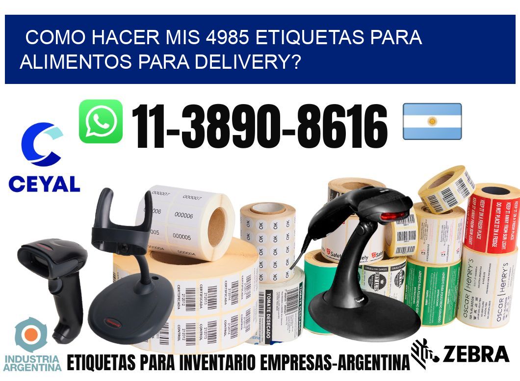 como hacer mis 4985 etiquetas para alimentos para delivery?