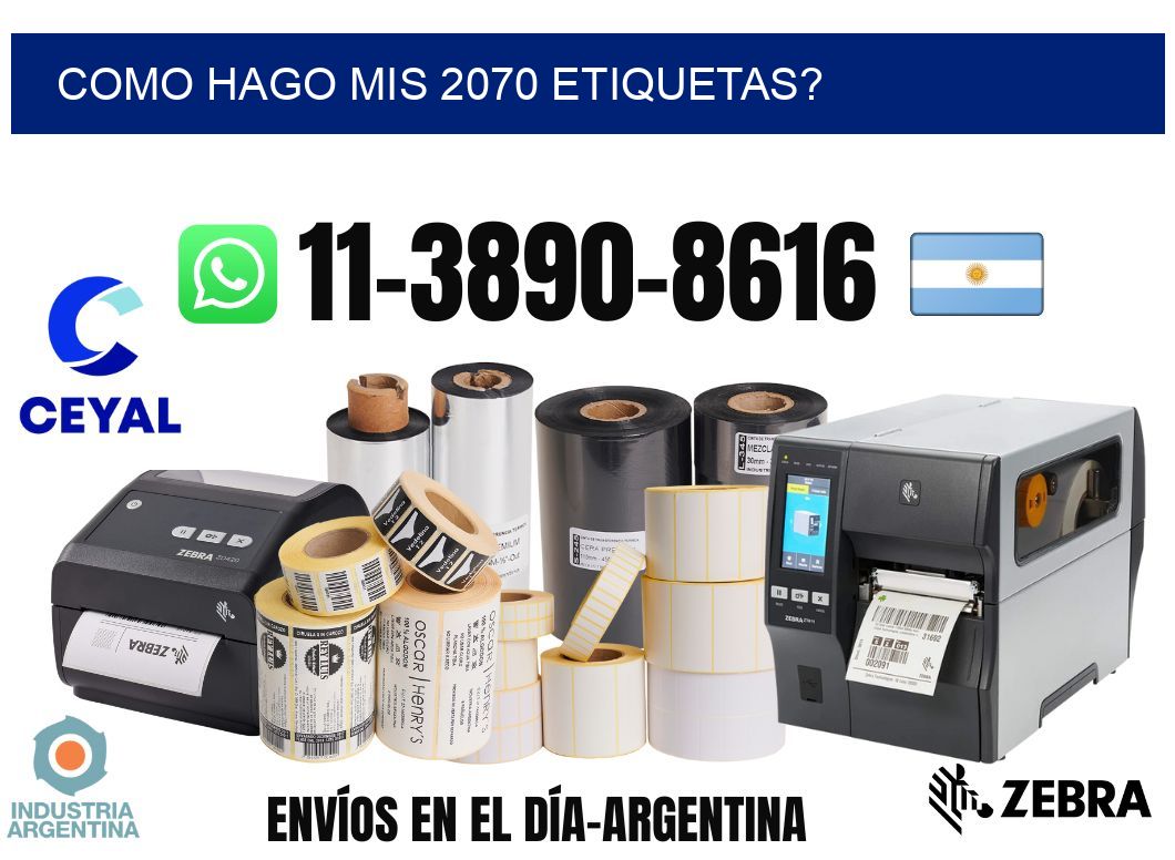 como hago mis 2070 etiquetas?