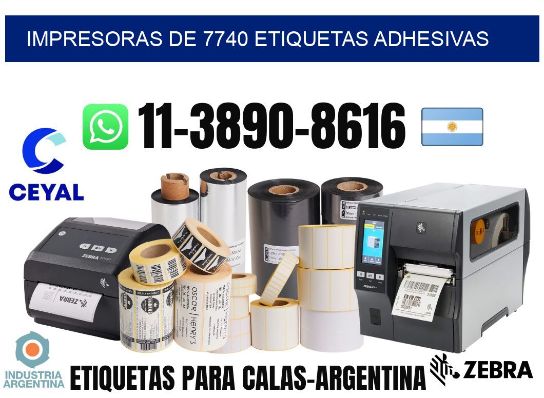 impresoras de 7740 etiquetas adhesivas