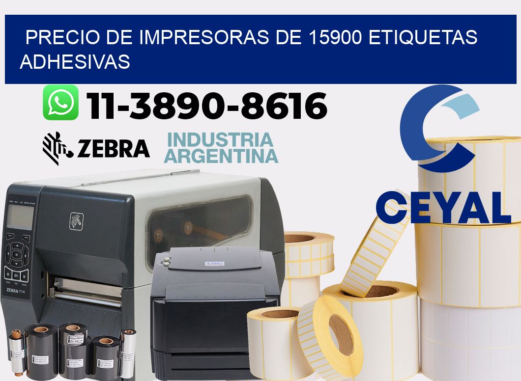 precio de impresoras de 15900 etiquetas adhesivas
