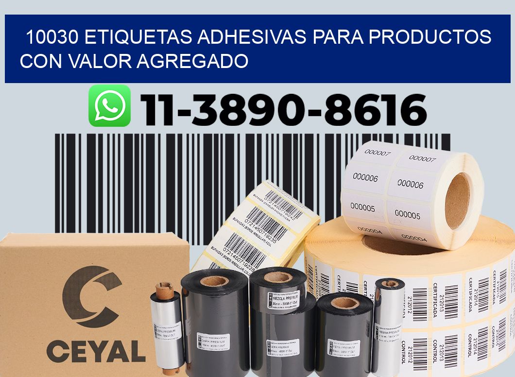 10030 Etiquetas adhesivas para productos con valor agregado