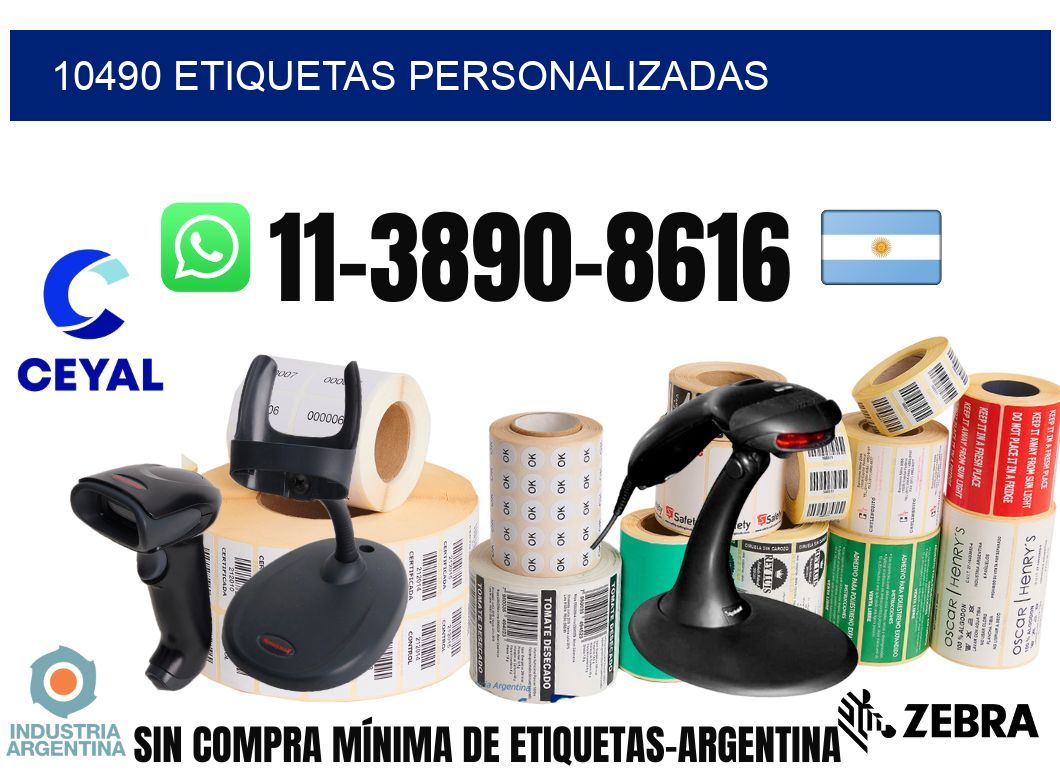 10490 etiquetas personalizadas