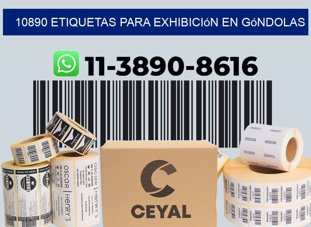 10890 Etiquetas para exhibición en góndolas