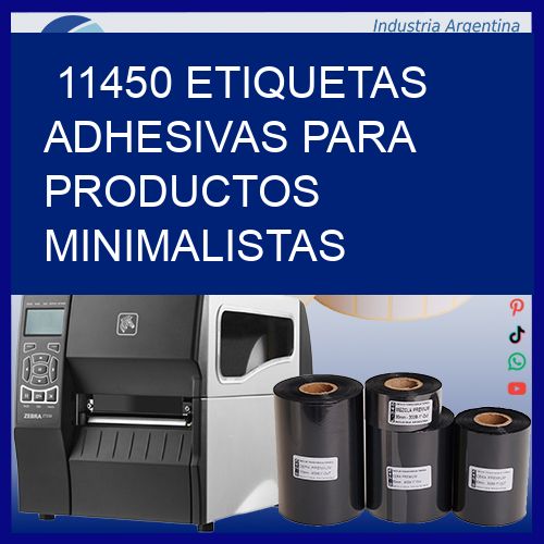 11450 Etiquetas adhesivas para productos minimalistas