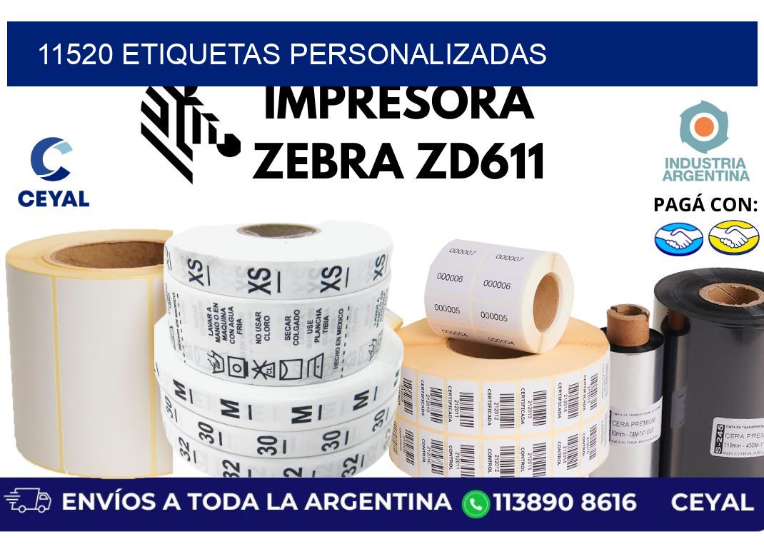 11520 etiquetas personalizadas