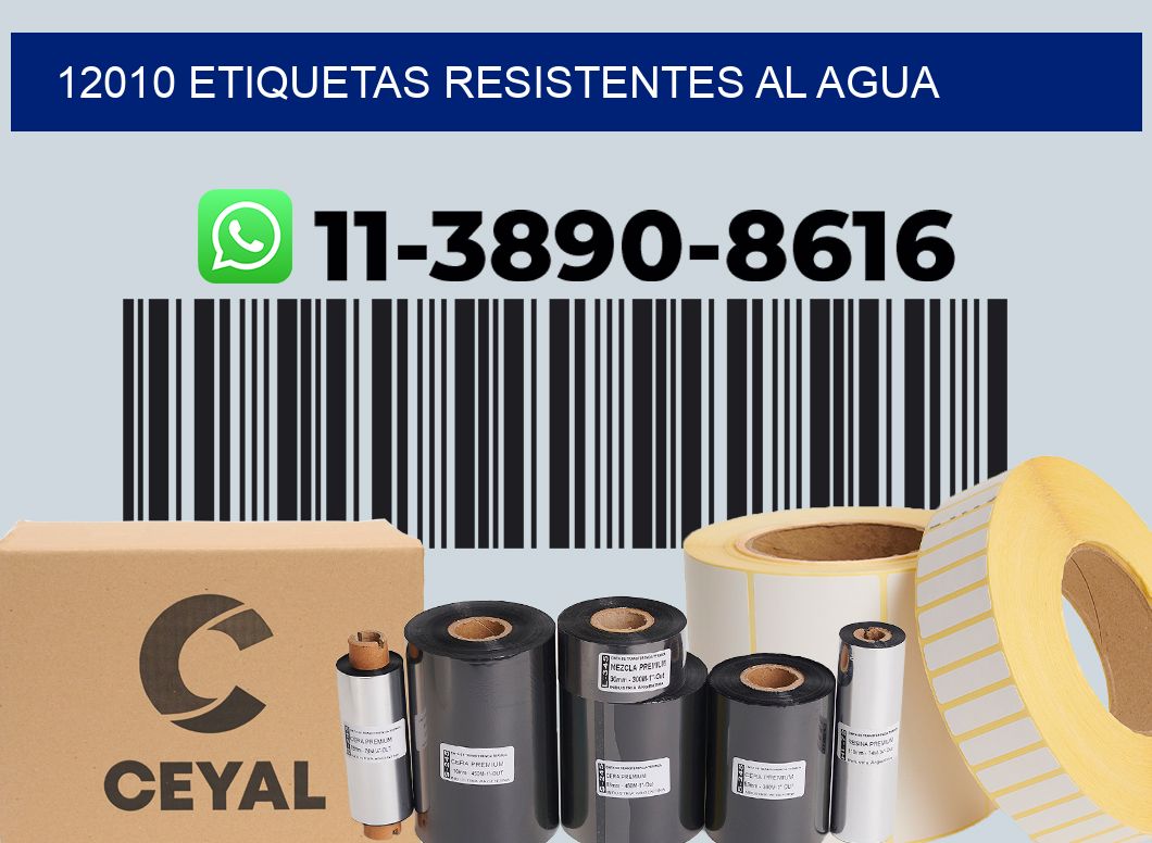 12010 Etiquetas resistentes al agua